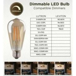 Viribright 40w St19 Led Decorative Bulb (12-Pack) 7 Viribright 40w St19 Led Decorative Bulb (12-Pack) -Sylvania || Coast || GENERIC Shop 101525 w DetailedProductView2 Lg