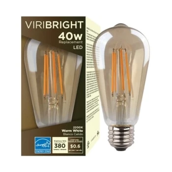 Viribright 40w St19 Led Decorative Bulb (12-Pack) 4 Viribright 40w St19 Led Decorative Bulb (12-Pack) - Image 4