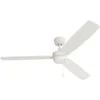 Seasons® 52 In 3-Blade Ceiling Fan (White)