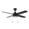 Litex Aikman 52 In. Led Ceiling Fan W/ Light (Brown)