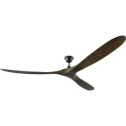 Monte Carlo Maverick Super Max 88 In Ceiling Fan W/ Remote Control (Black)