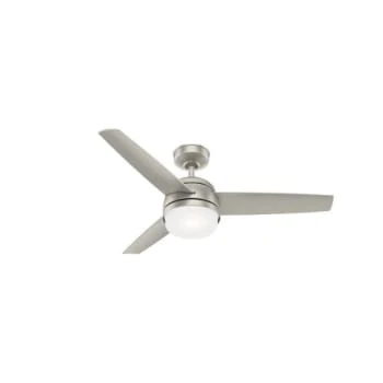 Hunter® Midtown 48 In. 3-Blade Led Ceiling Fan W/ Light (Matte Nickel) 1 Hunter® Midtown 48 In. 3-Blade Led Ceiling Fan W/ Light (Matte Nickel)