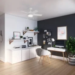 Hunter® Bartlett 44 In. 5-Blade Led Ceiling Fan W/ Light (White) 10 Hunter® Bartlett 44 In. 5-Blade Led Ceiling Fan W/ Light (White) -Sylvania || Coast || GENERIC Shop 132319 w DetailedProductView3 Lg