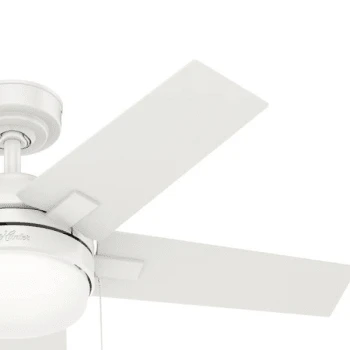 Hunter® Bartlett 44 In. 5-Blade Led Ceiling Fan W/ Light (White) 4 Hunter® Bartlett 44 In. 5-Blade Led Ceiling Fan W/ Light (White) - Image 4