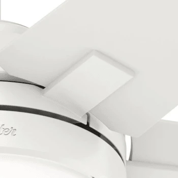 Hunter® Bartlett 44 In. 5-Blade Led Ceiling Fan W/ Light (White) 5 Hunter® Bartlett 44 In. 5-Blade Led Ceiling Fan W/ Light (White) - Image 5