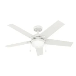 Hunter® Bartlett 52 In. Led Ceiling Fan W/ Light (White)
