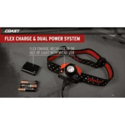Coast® Fl85r Rechargeable Focusing Led Headlamp -Sylvania || Coast || GENERIC Shop 142405 w DetailedProductView5 Lg