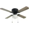 Seasons® Torrey™ 42 In. 4-Blade Ceiling Fan W/ Light (Black)
