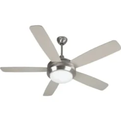 Craftmade™ Helios 52 In. 5-Blade Halogen Ceiling Fan W/ Light (Silver)