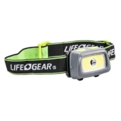 Life+gear® 330 Lumen Headlamp With Red And Green Led's, Safety Flasher, Whistle