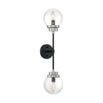 Satco® Axis 2-Light Wall Sconce (Brushed Nickel) 2 Satco® Axis 2-Light Wall Sconce (Brushed Nickel) - Image 2