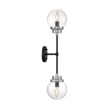 Satco® Axis 2-Light Wall Sconce (Brushed Nickel) 4 Satco® Axis 2-Light Wall Sconce (Brushed Nickel) - Image 4