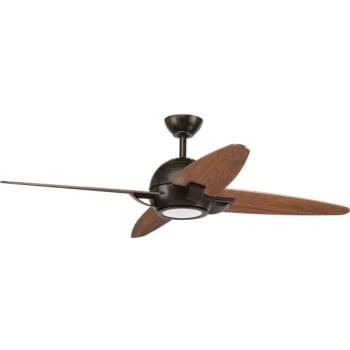 Progress Lighting Soar 54 In. 4-Blade Led Ceiling Fan W/ Light (Antique Bronze) 1 Progress Lighting Soar 54 In. 4-Blade Led Ceiling Fan W/ Light (Antique Bronze)
