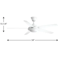 Progress Lighting Signature Plus Ii 54 In. 5-Blade Led Ceiling Fan W/ Light (White) -Sylvania || Coast || GENERIC Shop 158594 w DetailedProductView2 Lg