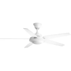 Progress Lighting Signature Plus Ii 54 In. 5-Blade Led Ceiling Fan W/ Light (White)