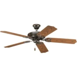Progress Lighting P2502-20 Airpro 52 In 5-Blade Indoor/outdoor Ceiling Fan (Antique Bronze)