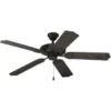 Progress Lighting Airpro 52 In Indoor/outdoor Ceiling Fan (Forged Black)