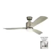 Kichler® Ridley Ii 52 In. 3-Blade Led Ceiling Fan W/ Light (Antique Pewter)