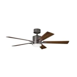 Kichler® Lucian 52 In. 5-Blade Led Ceiling Fan W/ Light (Old Bronze)