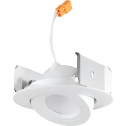 Lithonia Lighting® Juno 4" Led Adjustable Retrofit Downlight, 600 Lumens, 3000k, Wide Flood, White