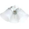 Sigma Led Three-Light Ceiling Fan Light Kit Alabaster White