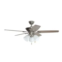Litex 48 In. Led Ceiling Fan W/ Light (Silver)