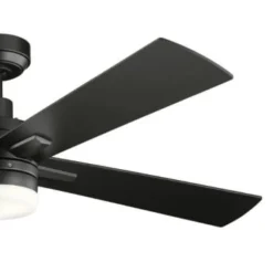 Kichler® Lija 52 In. 4-Blade Led Ceiling Fan W/ Light (Black) -Sylvania || Coast || GENERIC Shop 201323 w DetailedProductView5 Lg