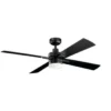 Kichler® Lija 52 In. 4-Blade Led Ceiling Fan W/ Light (Black)