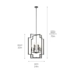 Kichler® Downtown Deco Foyer Indoor Chandelier 7 Kichler® Downtown Deco Foyer Indoor Chandelier -Sylvania || Coast || GENERIC Shop 201402 w DetailedProductView4 Lg