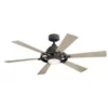 Kichler® Iras 52 In. 6-Blade Led Ceiling Fan W/ Light (Weathered Zinc)