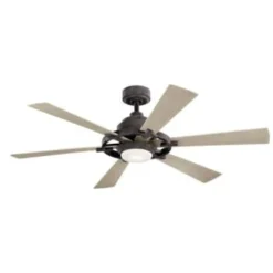 Kichler® Iras 52 In. 6-Blade Led Ceiling Fan W/ Light (Weathered Zinc)
