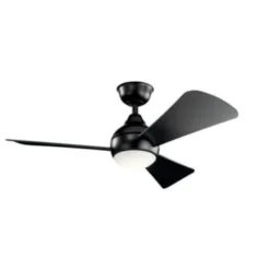 Kichler® Sola 44 In. Led Ceiling Fan W/ Light (Black)