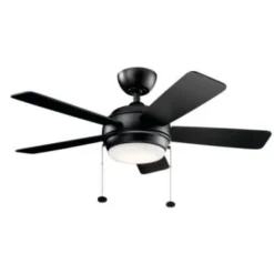 Kichler® Starkk 42 In. Led Ceiling Fan W/ Light (Black)