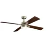 Kichler® Lija 52 In. 4-Blade Led Ceiling Fan W/ Light (Silver)