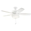 Kichler® Terra Select 52 In. Led Ceiling Fan W/ Light (White)
