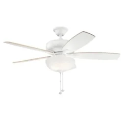 Kichler® Terra Select 52 In. Led Ceiling Fan W/ Light (White)