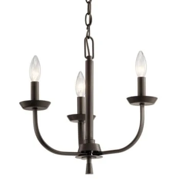 Kichler® Kennewick 3-Light Indoor Chandelier (Olde Bronze) 2 Kichler® Kennewick 3-Light Indoor Chandelier (Olde Bronze) - Image 2