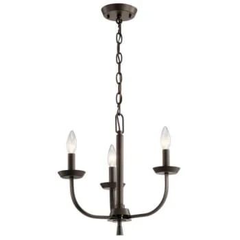 Kichler® Kennewick 3-Light Indoor Chandelier (Olde Bronze) 1 Kichler® Kennewick 3-Light Indoor Chandelier (Olde Bronze)