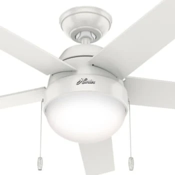 Hunter® Anslee 52 In. Ceiling Fan W/ Light (White) 5 Hunter® Anslee 52 In. Ceiling Fan W/ Light (White) - Image 5