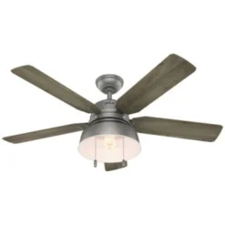 Hunter Fan Mill Valley 52 In. Ceiling Fan W/ Light (Silver)