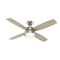 Hunter Fan Wingate Ceiling Fan W/ Light (Brushed Nickel)
