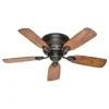 Hunter Fan Low Profile Ceiling Fan W/ Light (Bronze)