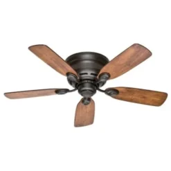 Hunter Fan Low Profile Ceiling Fan W/ Light (Bronze)