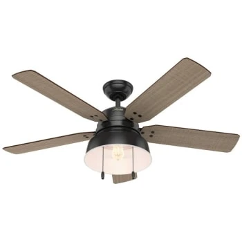 Hunter Fan Mill Valley Ceiling Fan W/ Light (Black) 1 Hunter Fan Mill Valley Ceiling Fan W/ Light (Black)