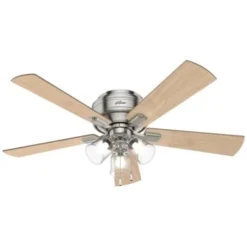 Hunter Fan Crestfiled 52 In. Ceiling Fan W/ Light (Brushed Nickel)