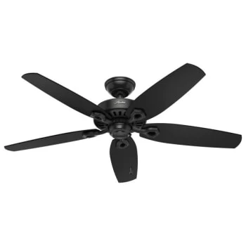 Hunter Fan Builder Elite Versatile Indoor/outdoor 52" Ceiling Fan Without Light Fixture (Matte Black) 1 Hunter Fan Builder Elite Versatile Indoor/outdoor 52" Ceiling Fan Without Light Fixture (Matte Black)