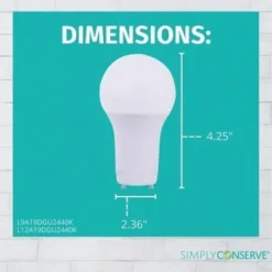 Simply Conserve 100w Eq A21 Gu24 Base Led 4000k Energy Star Lightbulb Case Of 50 -Sylvania || Coast || GENERIC Shop 212950 w DetailedProductView3 Lg