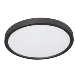Afx Edge 24 In. 120v Led Flush Mount Light (Black)