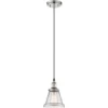 Nuvo Lighting® 7 In. 1-Light Pendant Fixture W/ Conical Glass Shade (Polished Nickel)