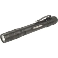 Steelman 2aa Led 95 Lumen Pen Light With Pocket Clip Black